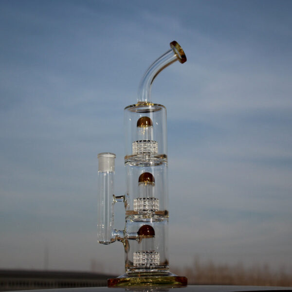 15″ Triple Matrix Percolator Glass Water Pipe - Image 3