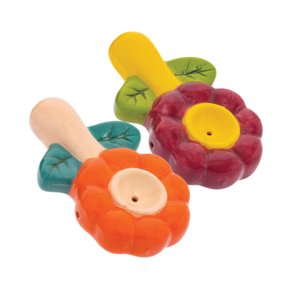 Wacky Bowlz Flower Ceramic Pipe | 3.5″
