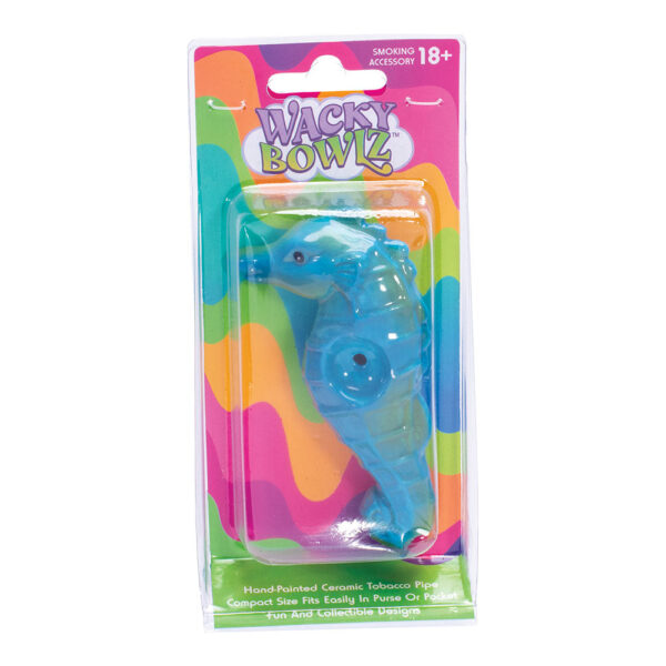 Wacky Bowlz Seahorse Ceramic Pipe – 4″ - Image 3