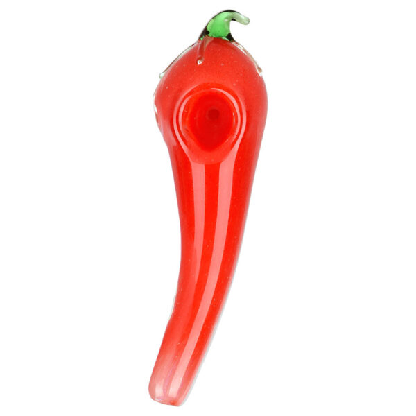Spice Of Life Chili Pepper Glass Pipe – 4.75″ / Colors Vary - Image 2
