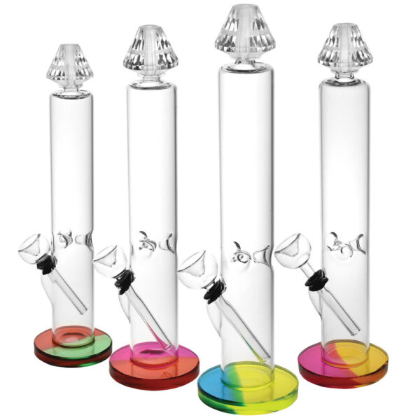 Apex Diamond Water Pipe – 11″ / Colors Vary