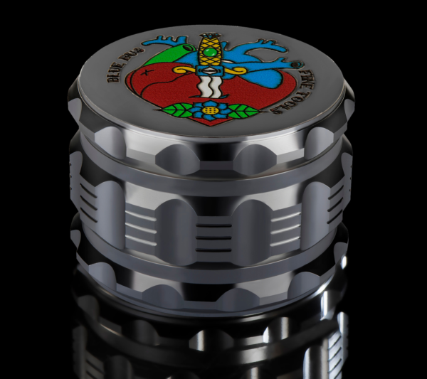 Bluebus GA 2.5 Inch Grinder Silver (Old School Edition) - Image 5