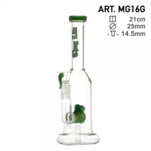 Thug Life | 8″ Green Water Pipes w/ Custom Perc