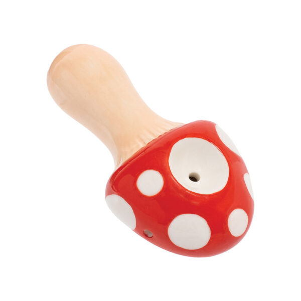 Wacky Bowlz Mushroom Ceramic Pipe | 3.5″ - Image 4