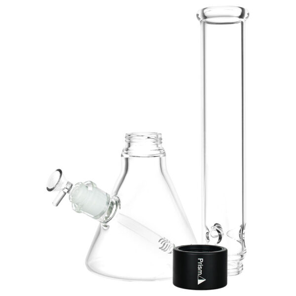 Prism Tall Beaker Single Stack Water Pipe | 18″ | 14mm F | Clear - Image 3