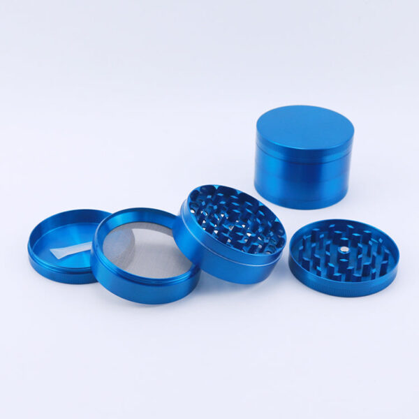 Large 4 Piece Zinc Alloy Metal Grinder - Image 3