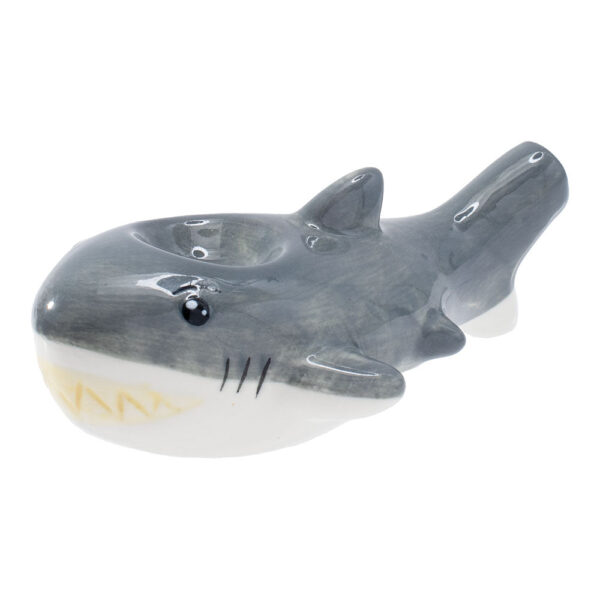 Wacky Bowlz Shark Ceramic Pipe – 3.75″ - Image 3