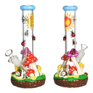 Pulsar Ladybug Shroom Beaker Water Pipe- 10.25″/14mm F