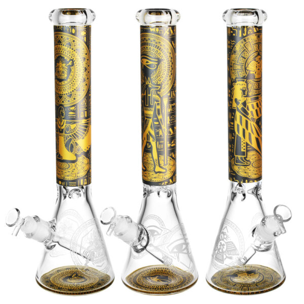 Ancient Cultures Beaker Water Pipe – 15.5″/14mm F/Designs Vary