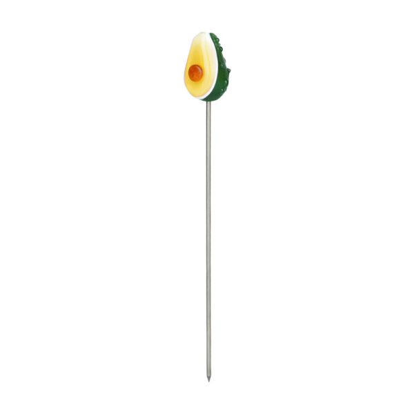 Pulsar Fruit Series Avocado Gold Herb Pipe Glow Duo – 10″ / 14mm F - Image 4