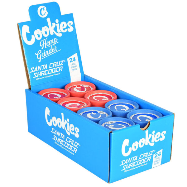 Cookies X SCS Hemp Grinder Display – Assorted Colors