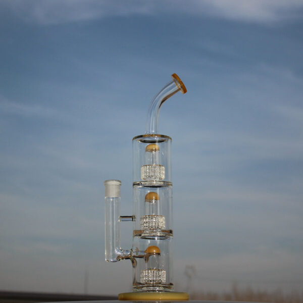 15″ Triple Matrix Percolator Glass Water Pipe - Image 5