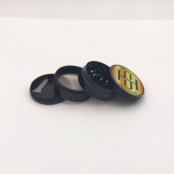 High Society – 4 PC 50mm Ceramic Teflon Coated Grinder – Gold - Image 3