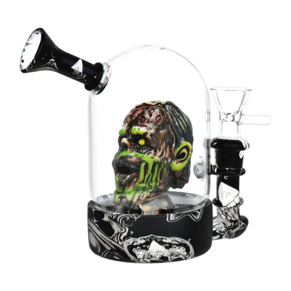 Zombie Head Bell Jar Water Pipe – 4.75″ / 14mm F