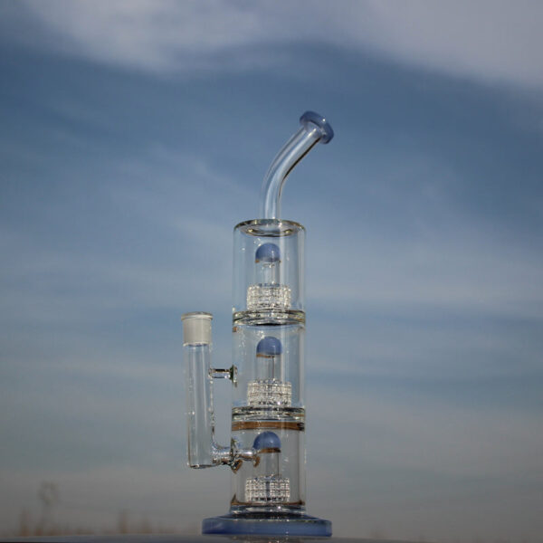 15″ Triple Matrix Percolator Glass Water Pipe - Image 4