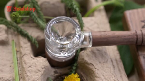 Marley Natural Glass & Walnut Spoon Pipe - Image 6