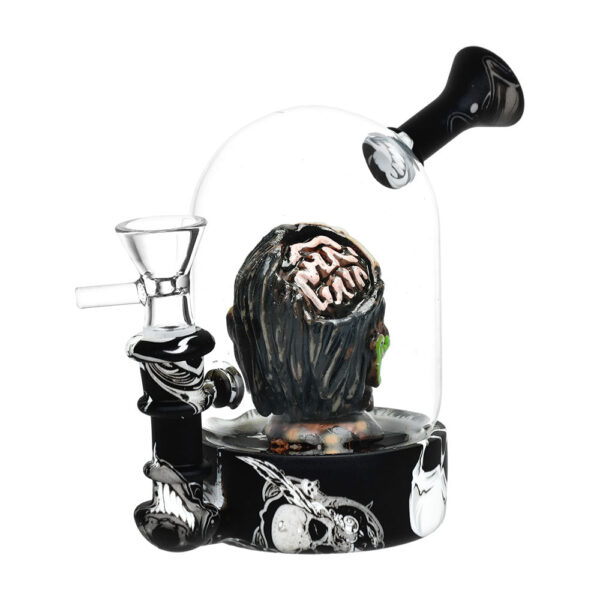 Zombie Head Bell Jar Water Pipe – 4.75″ / 14mm F - Image 2
