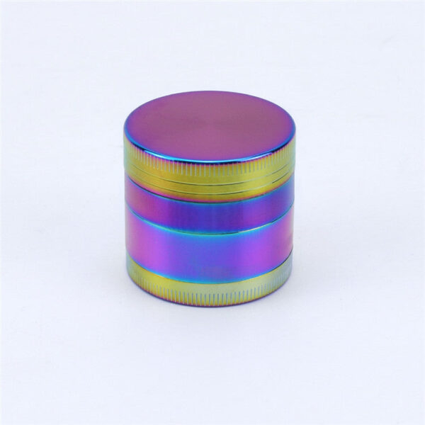 4 Piece Zinc Alloy Iridescent Metal Grinder - Image 3