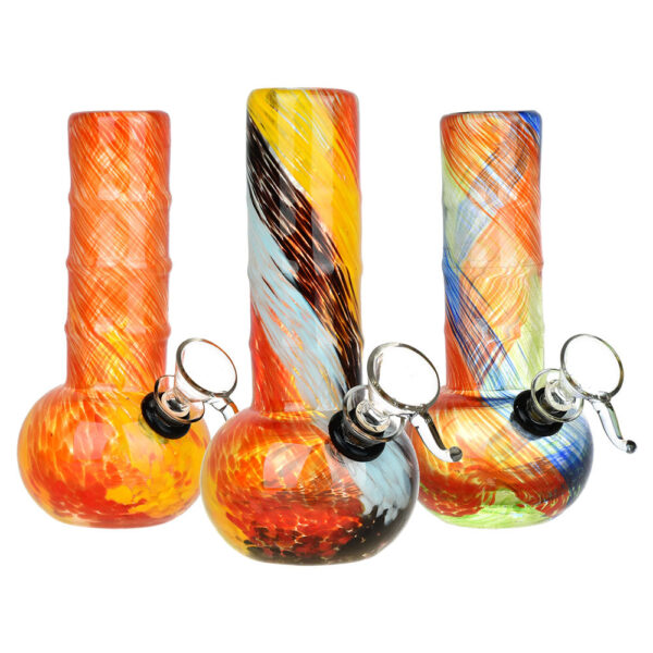 Celebrate Joy Soft Glass Water Pipe – 6″ / Colors Vary