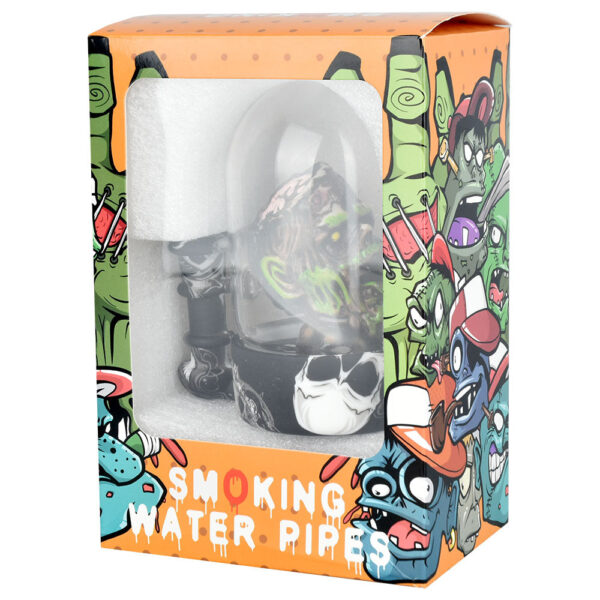 Zombie Head Bell Jar Water Pipe – 4.75″ / 14mm F - Image 3