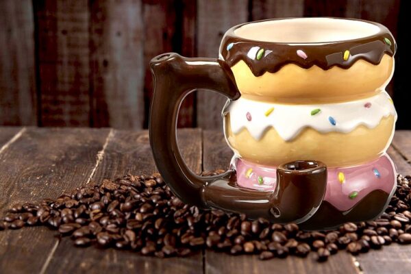 Donut mug – pipe – novelty mug - Image 5