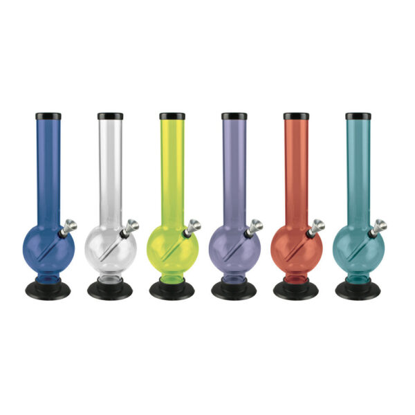Bubble Acrylic Water Pipe – 12″ / Colors Vary