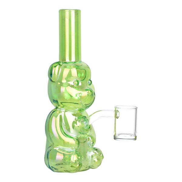 Bear Buddy Electroplated Water Pipe | 6″ | 10mm F - Image 5