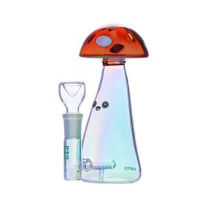 Hemper Trippy Shroom Glass Water Pipe – 5.75″ / 14mm F