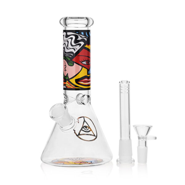 Ritual Smoke – Atomic Pop 8″ Glass Beaker – Lips - Image 5