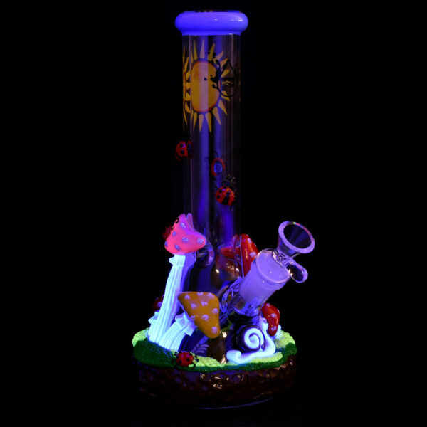 Pulsar Ladybug Shroom Beaker Water Pipe- 10.25″/14mm F - Image 2