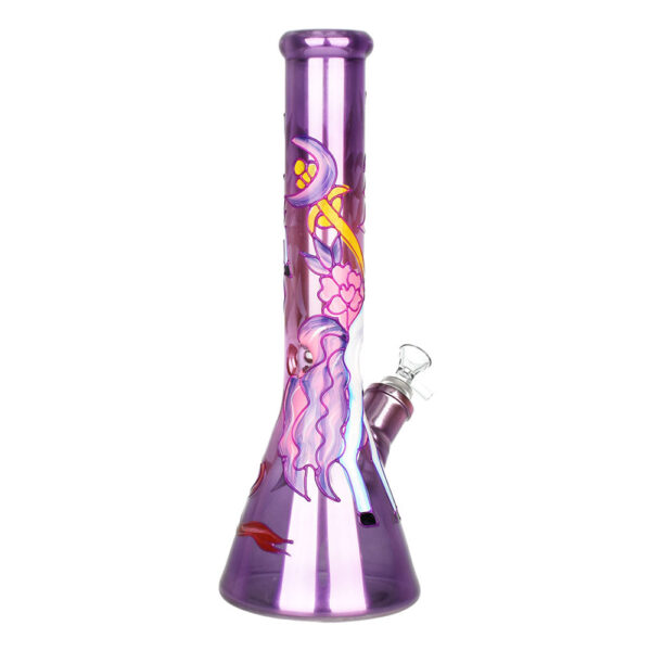 Unicorn Glow Beaker Water Pipe | 13.5″ | 14mm F - Image 4