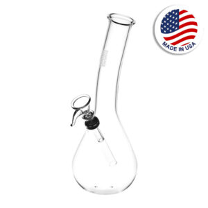 Phoenix Rising Leaning Tower of Beaker Water Pipe – 9.5″ / Clear