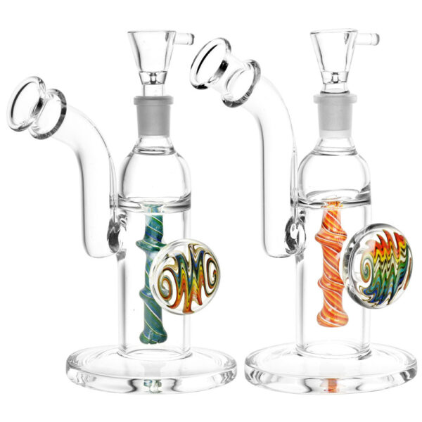 Wigwag Perc Water Pipe – 6″ / 14mm F / Colors Vary