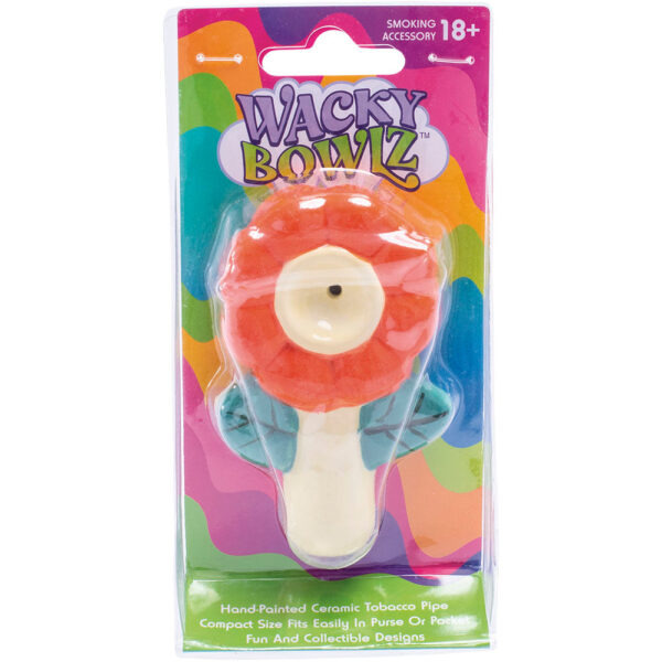 Wacky Bowlz Flower Ceramic Pipe | 3.5″ - Image 3
