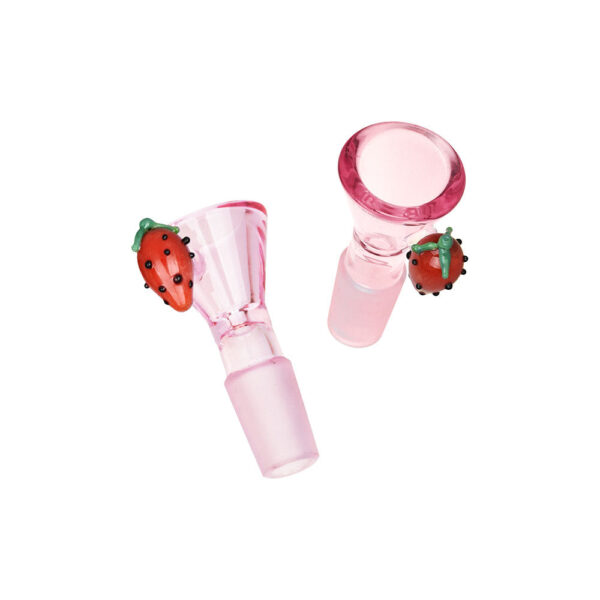 Pulsar Fruit Series Strawberry Cough Herb Pipe Glow Duo – 10″ / 14mm F - Image 9