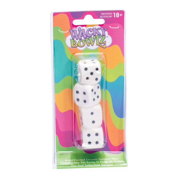 Wacky Bowlz Dice Ceramic Hand Pipe – 3.75″ - Image 3