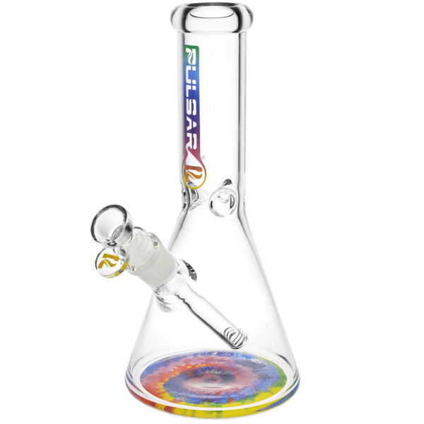 Pulsar Bottoms Up Tie Dye Water Pipe – 10″/14mm F