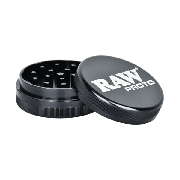 RAW Prototype Limited Edition Aluminum Grinder | 2pc | 2.5″ - Image 2