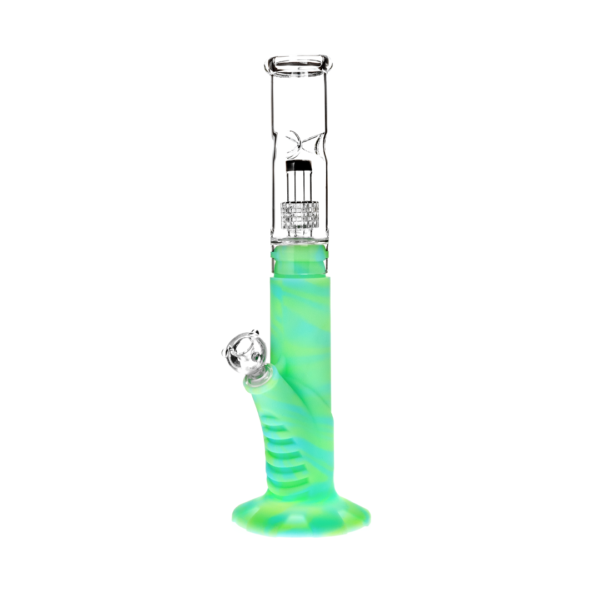 Medusa Customs Silicone Straight Pipe w/Percolator Water Pipe - Image 5