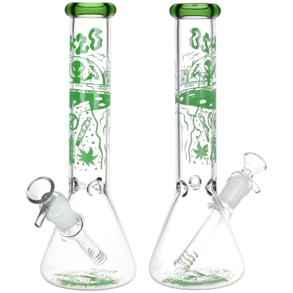420 UFO Visitor Beaker Glass Water Pipe – 10″ / 14mm F