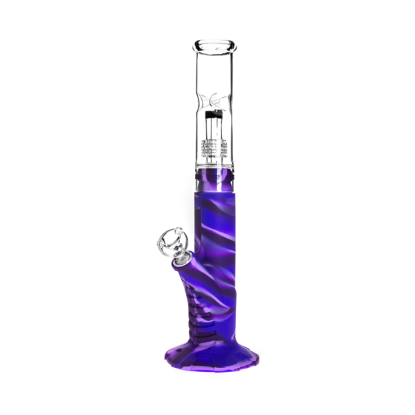 Medusa Customs Silicone Straight Pipe w/Percolator Water Pipe - Image 8