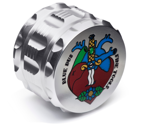 Bluebus GA 2.5 Inch Grinder Silver (Old School Edition) - Image 2