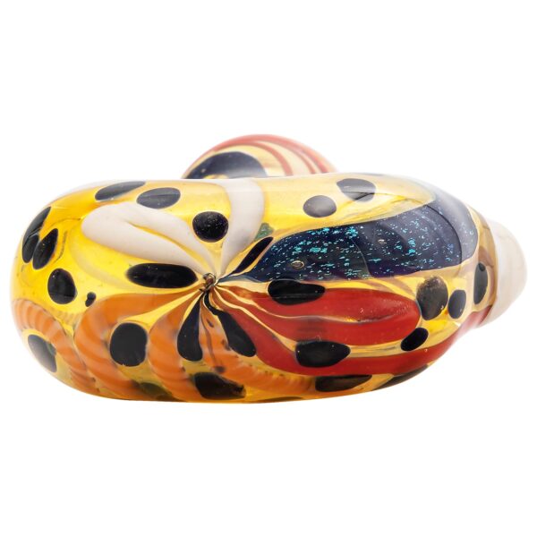 LA Pipes “Dollar Pancake” Dichroic Color-Changing Spoon Glass Pipe - Image 12