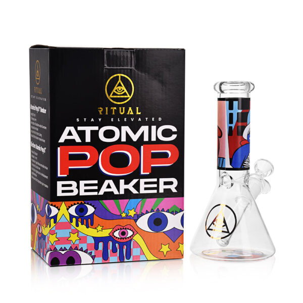 Ritual Smoke – Atomic Pop 8″ Glass Beaker – Wink