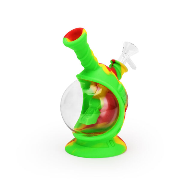 Ritual – 7.5” Silicone Astro Bubbler – Rasta - Image 2