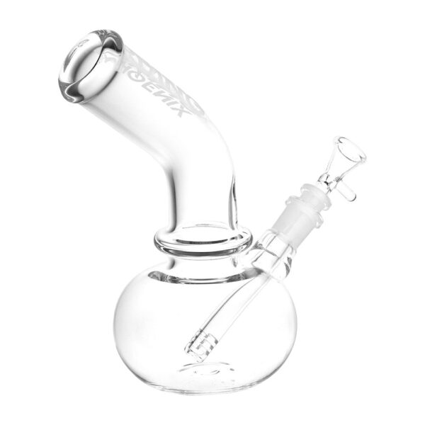 Phoenix Rising Bent Neck Beaker Glass Water Pipe – 8.75″ / 14mm F / Clear - Image 2