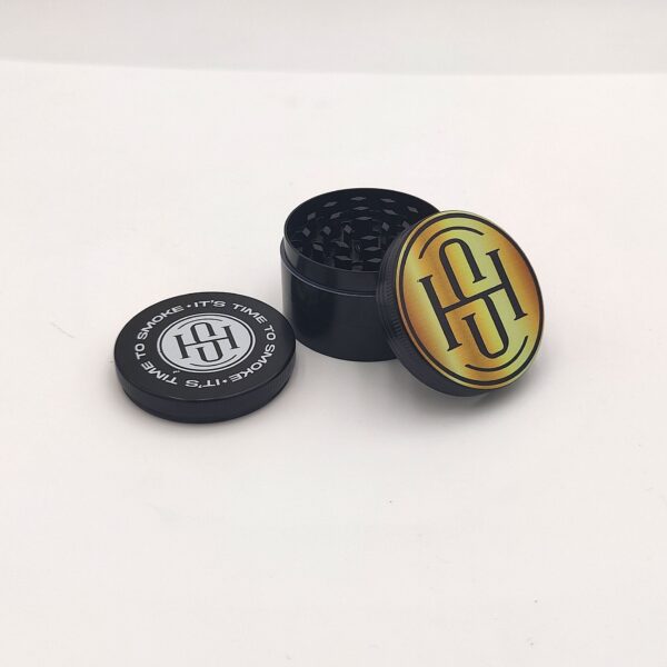 High Society – 4 PC 50mm Ceramic Teflon Coated Grinder – Gold - Image 4