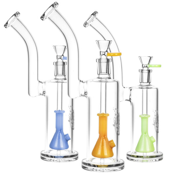 Pulsar Beaker Perc Water Pipe – 10.25″/14mm F/Colors Vary