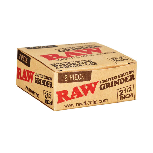 RAW Prototype Limited Edition Aluminum Grinder | 2pc | 2.5″ - Image 3
