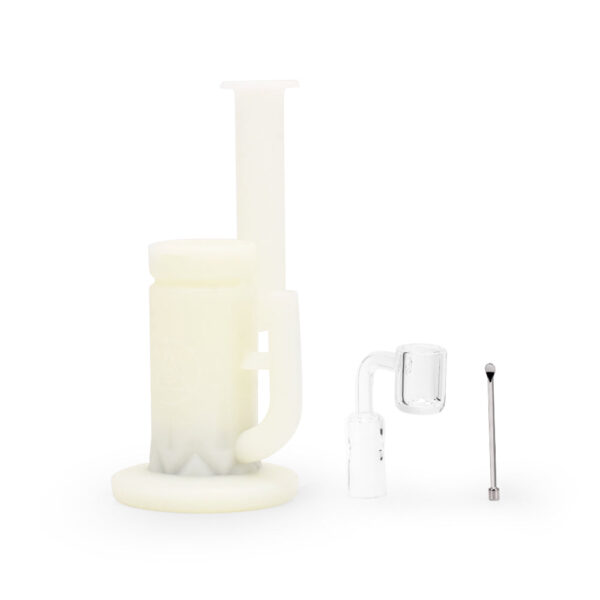 Ritual – 8.5” Silicone Sidecar Rig – UV Titanium White - Image 3